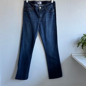 PAIGE Manhattan Dark Indigo Straight Leg Jeans Size 31.